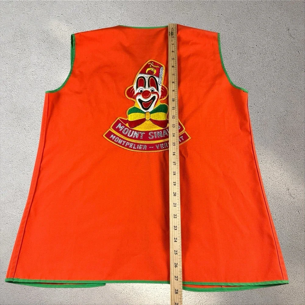Lot Of 2 Vintage Shriner Clown Vests 70s 80s Montpelier Vermont W/ Pins Mason